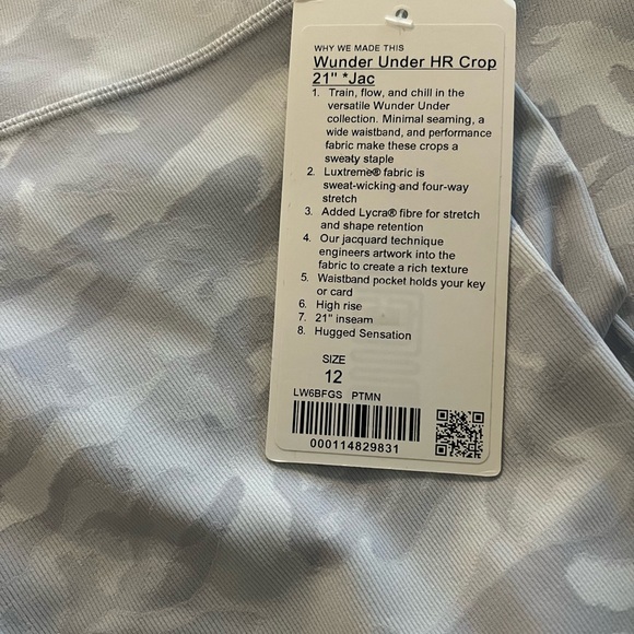 Lululemon wunder under HR crop 21 inch - Picture 4 of 4